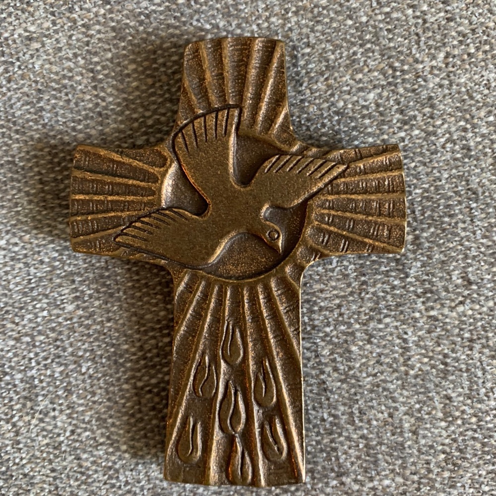 Brass style metal Cross